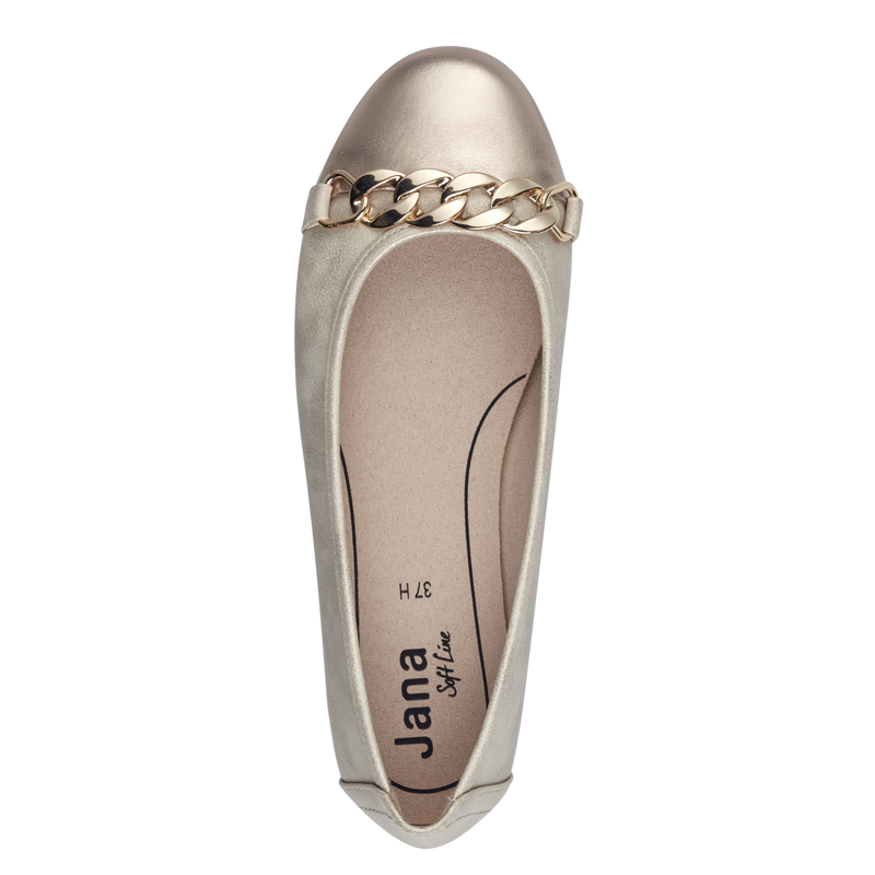 Jana Ladies Slip On Flat Pump Shoe 22165-42 499