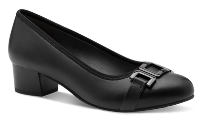 Jana Ladies Low Block Heel Court Shoe 22368-45 001