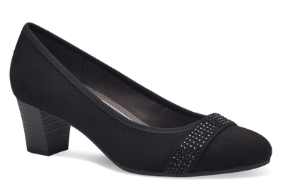 Jana Ladies Block Heel Court Shoe 22467-42 001