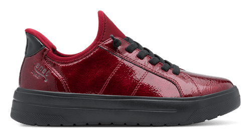 Jana Ladies Step In Red Patent Athleisure Shoe 23764-45 542