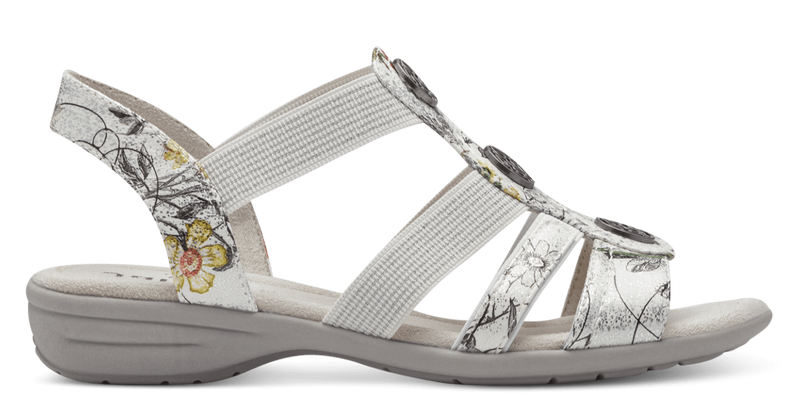 Jana Ladies Slip On Low Wedge Sandal 28165-42 149