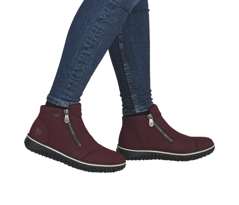 Rieker Ladies Low Wedge Ankle Boot Z4265-35