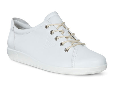 Ecoo Soft 2.0 White Ladies Laced Shoe 206503