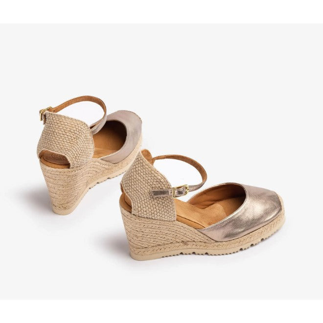 Unisa Castilla Ladies Espadrille High Wedge Shoe