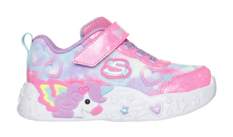 Skechers Unicorn Charmer Lil Heart Sparkles Girls Trainer 303064