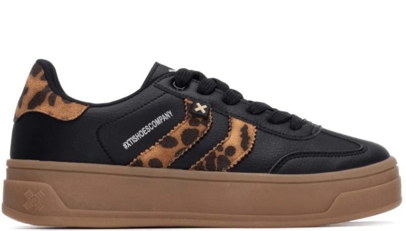 XTI Ladies Platform Laced Shoe 144585