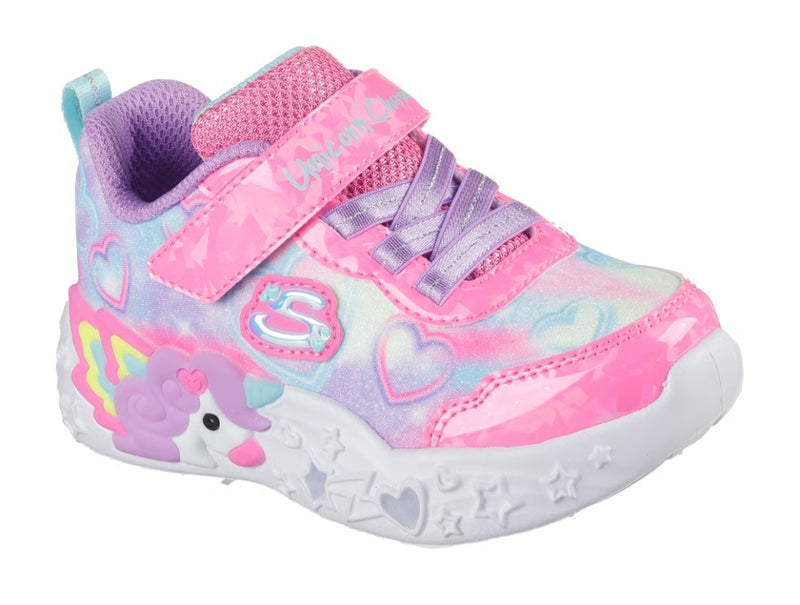 Skechers Unicorn Charmer Lil Heart Sparkles Girls Trainer 303064
