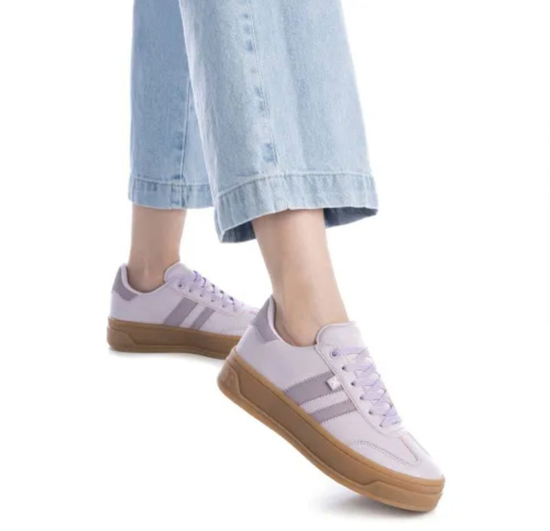 XTI Ladies Platform Laced Shoe 143645