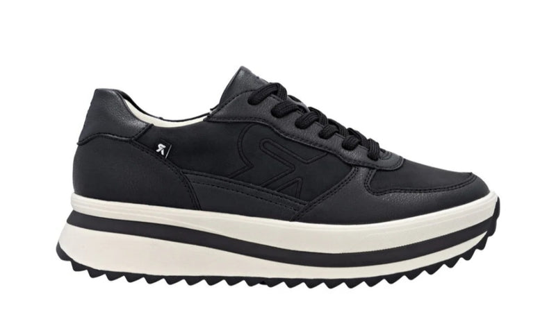 Rieker Revolution Ladies Low Wedge Laced Shoe W3800