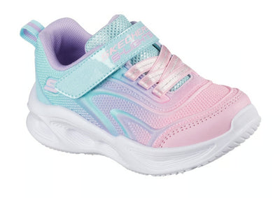Skechers S-Lights Sola Glow Colour Breeze Girls Trainer 303713N