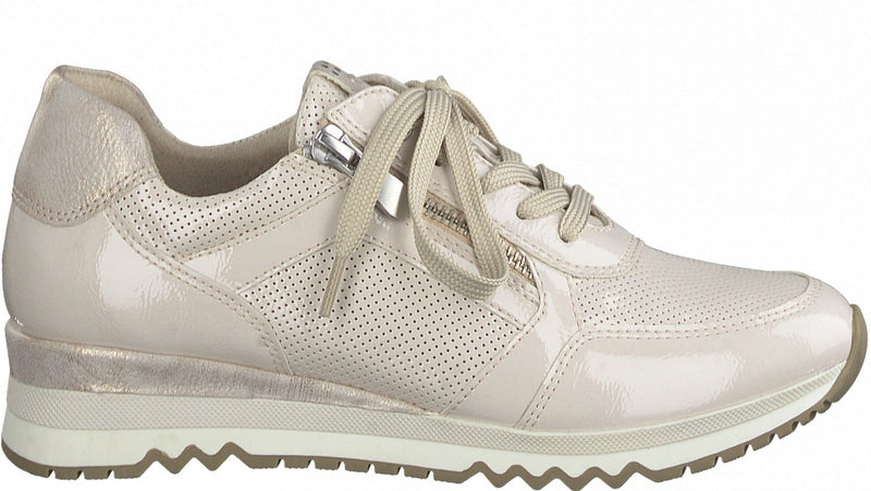 Marco Tozzi Ladies Zip Detail Low Wedge Athleisure Shoe 23782 451