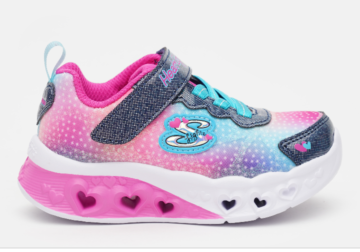 Skechers Girls Flutter Heart Lights Trainer 302315N