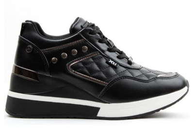 XTI Ladies Laced Wedge Shoe 140120