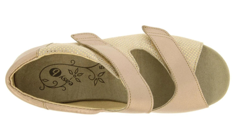 Easy B Petra Ladies 2V Double Velcro Sandal 75058G