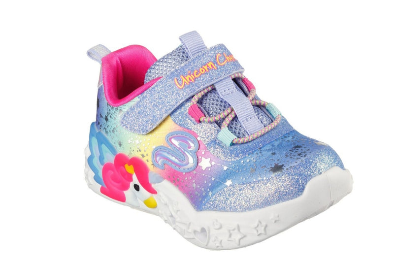 Skechers Unicorn Chamber Twilight Dreams Girls Velcro Trainer 302681N