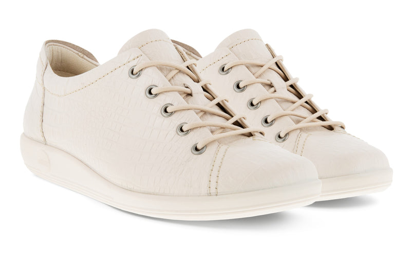Ecco Soft 2.0 Limestone Ladies Laced Shoe 206503