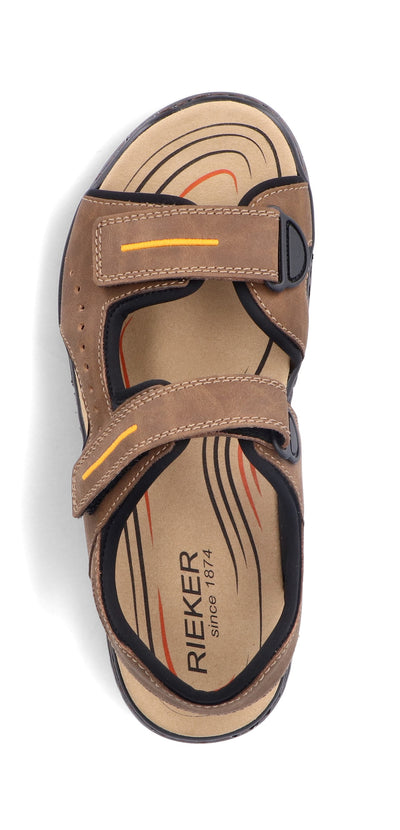 Rieker Men's Double Velcro Sandal 21760-24