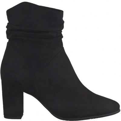 Marco Tozzi Ladies Ruched Zip Ankle Heel Boot 25307 41 001