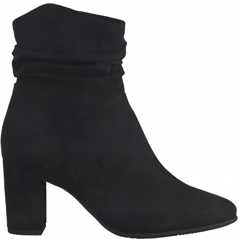Marco Tozzi Ladies Ruched Zip Ankle Heel Boot 25307 41 001