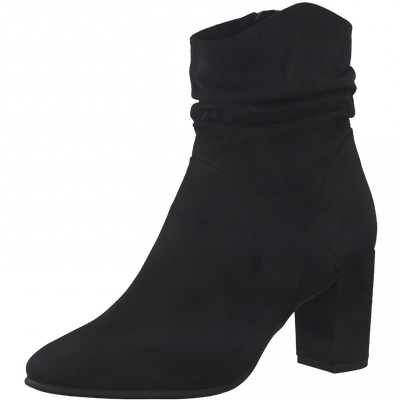 Marco Tozzi Ladies Ruched Zip Ankle Heel Boot 25307 41 001