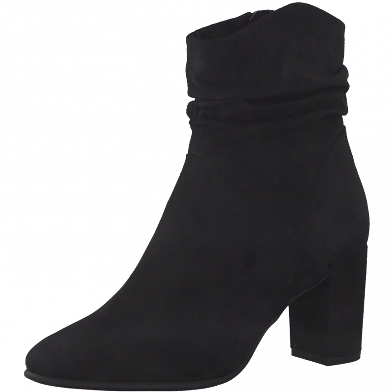 Marco Tozzi Ladies Ruched Zip Ankle Heel Boot 25307 41 001