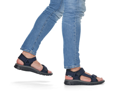 Rieker Men's Double Velcro Sandal 26772-14