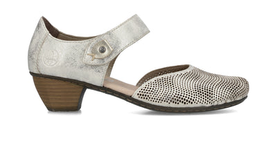 Rieker Ladies Heel Velcro Strap Shoe 41764-60