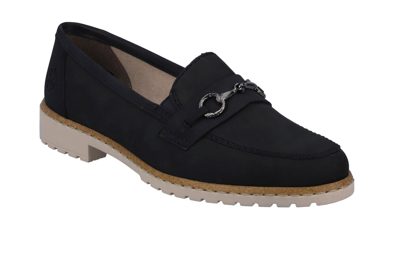 Rieker Ladies Slip On Loafer Shoe 51860-14