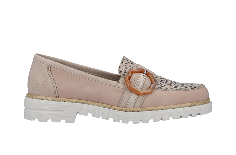 Rieker Ladies Slip On Loafer Shoe 54864-60