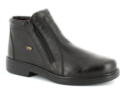 Rieker Men's Black Double Zip Ankle Boot 37460 - Finn Footwear
