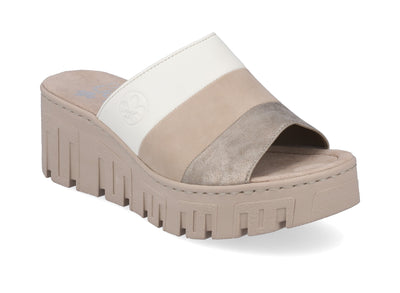 Rieker Ladies Wedge Slip On Mule Sandal 68092-62