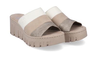 Rieker Ladies Wedge Slip On Mule Sandal 68092-62