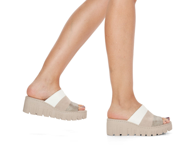 Rieker Ladies Wedge Slip On Mule Sandal 68092-62