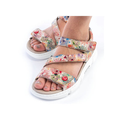 Rieker Ladies Triple Velcro Strap Walking Sandal 68970-90