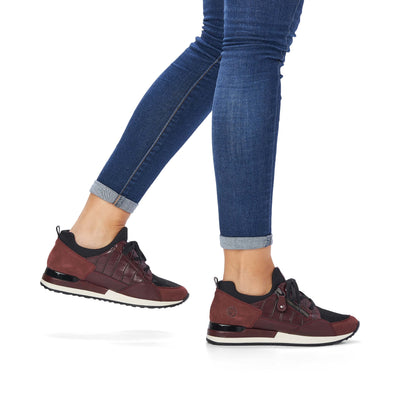 Remonte Ladies Flat Slip on Laced Shoe R2529-35