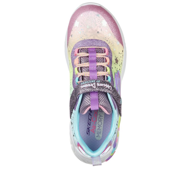 Skechers Girls  S- Lights Unicorn Dreams Velcro Trainer 302311L