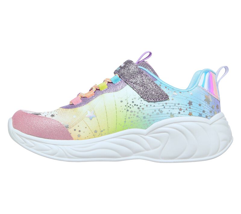 Skechers Girls  S- Lights Unicorn Dreams Velcro Trainer 302311L