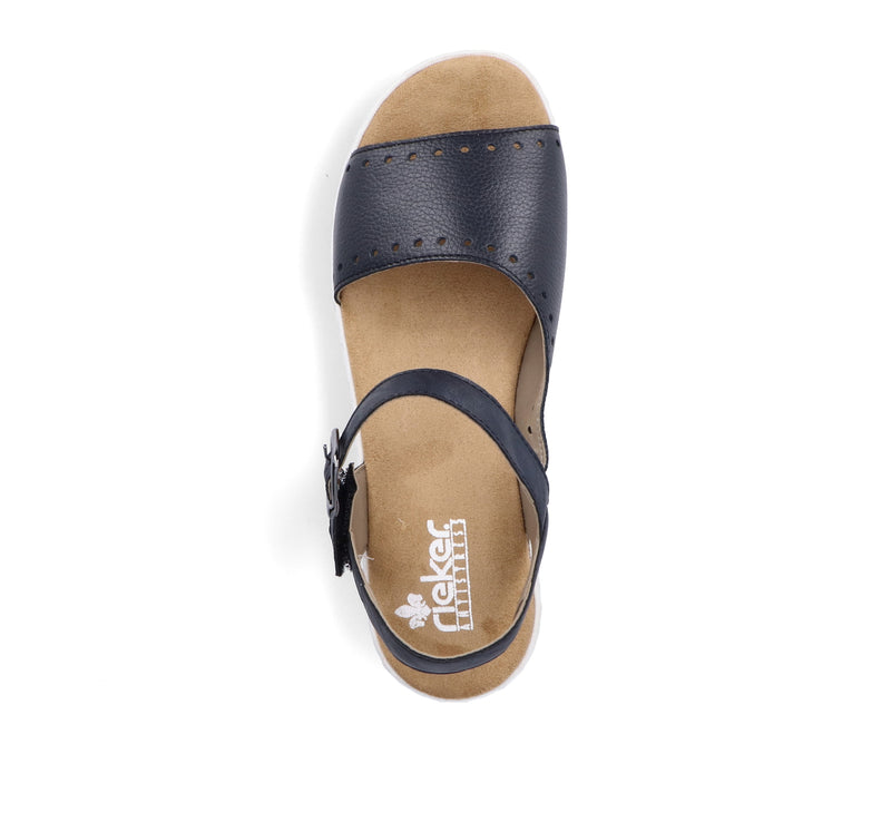 Rieker Ladies Flat Velcro Sandal V0255-14