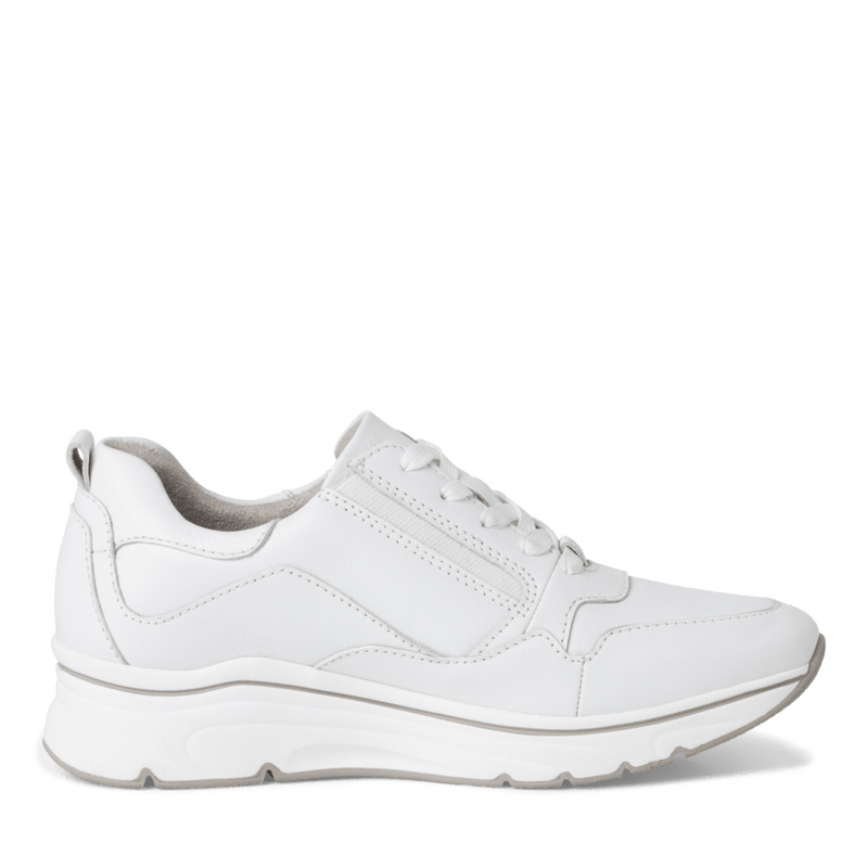Tamaris Ladies Zip Detail Low Wedge Athleisure Shoe 23711 100