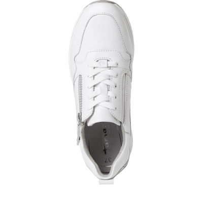 Tamaris Ladies Zip Detail Low Wedge Athleisure Shoe 23711 100