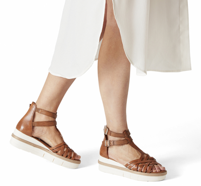 Tamaris Ladies Platform Style Wedge Sandal 28241 305