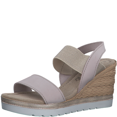 Marco Tozzi Ladies Wedge Espadrille Sandal Rose 28005 20 596