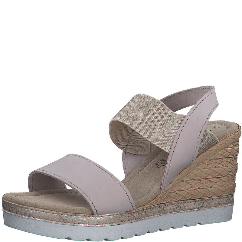 Marco Tozzi Ladies Wedge Espadrille Sandal Rose 28005 20 596