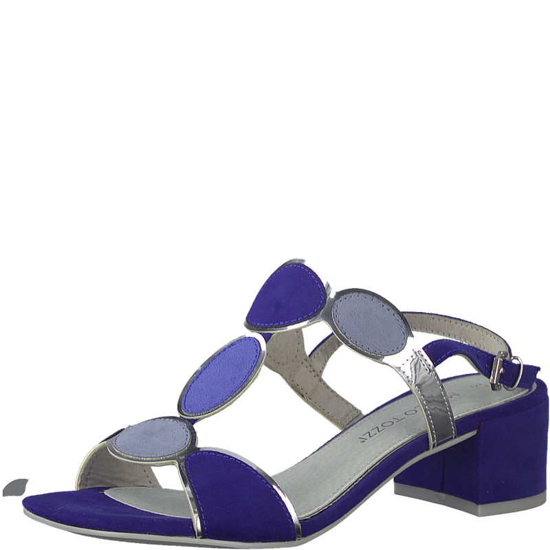 Marco Tozzi Ladies Medium Block Heel Vegan Slingback Sandal 28230 20 837