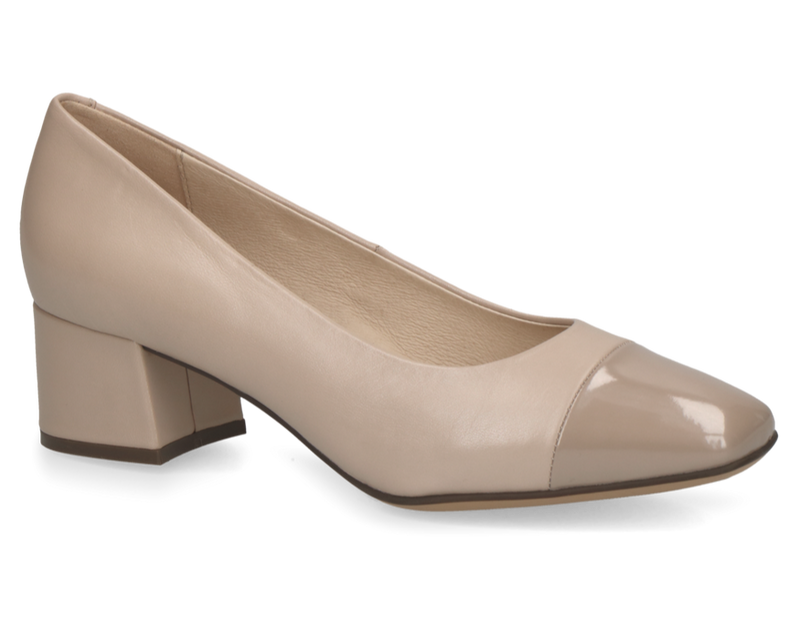 Caprice Ladies Block Heel Court Shoe 22305 408