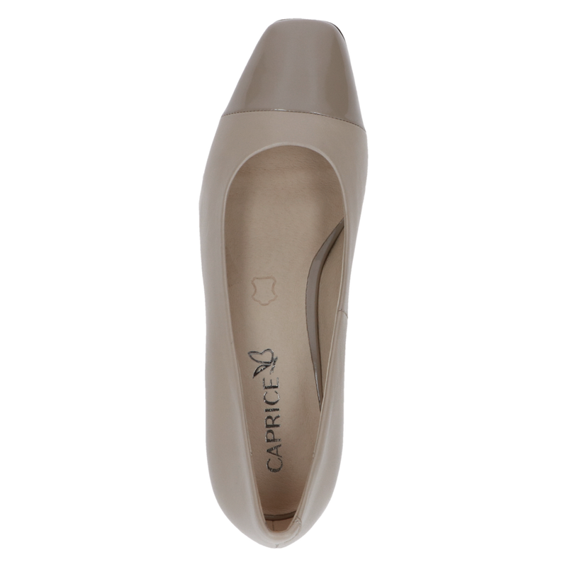Caprice Ladies Block Heel Court Shoe 22305 408
