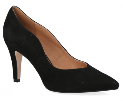 Caprice Ladies Heel Court Suede Shoe 22403 004