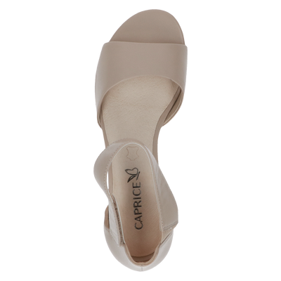 Caprice Ladies Block Heel Velcro Sandal 28212-20 402