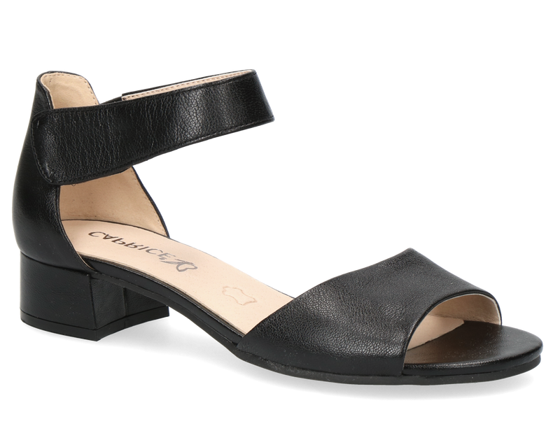 Caprice Ladies Block Heel Velcro Sandal 28212-20 022