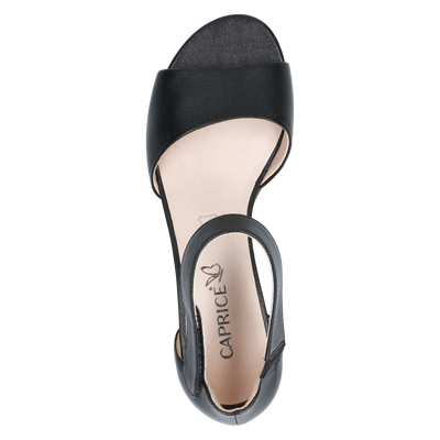 Caprice Ladies Block Heel Velcro Sandal 28212-20 022